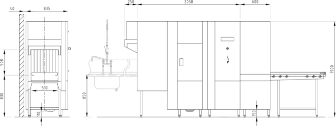 Lave-vaisselle commercial Massblatt UPster K